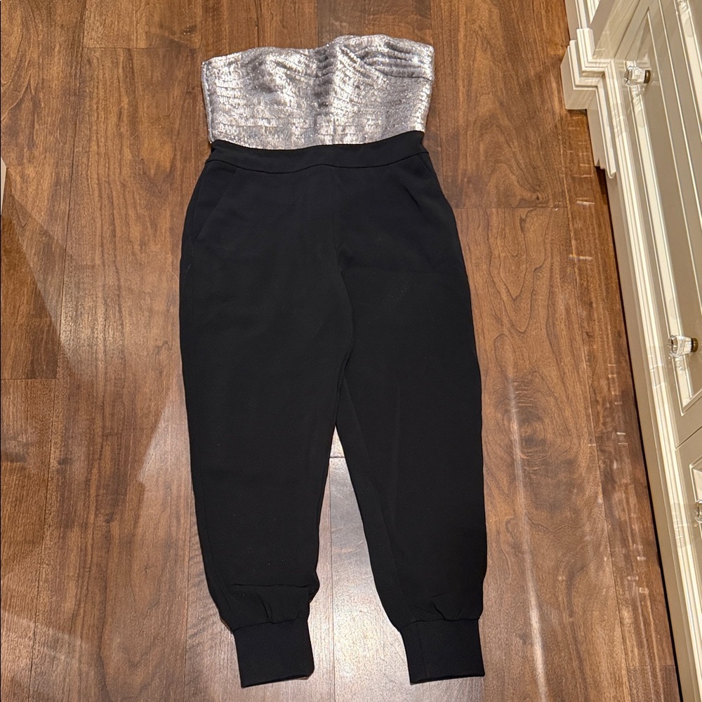 All saints Black and Silver Women's Jumpsuit
